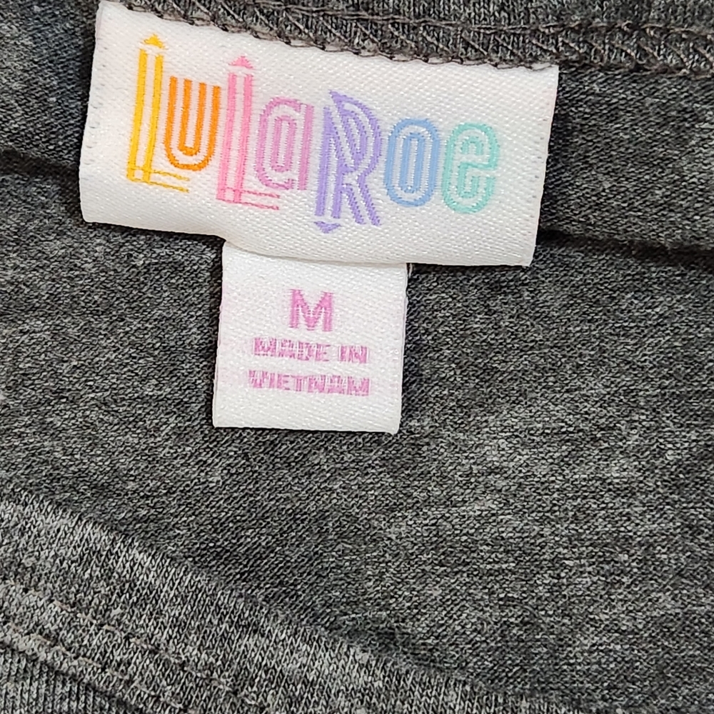 Lularoe Julia Pink And Gray Bi Color Block Dress … - image 7